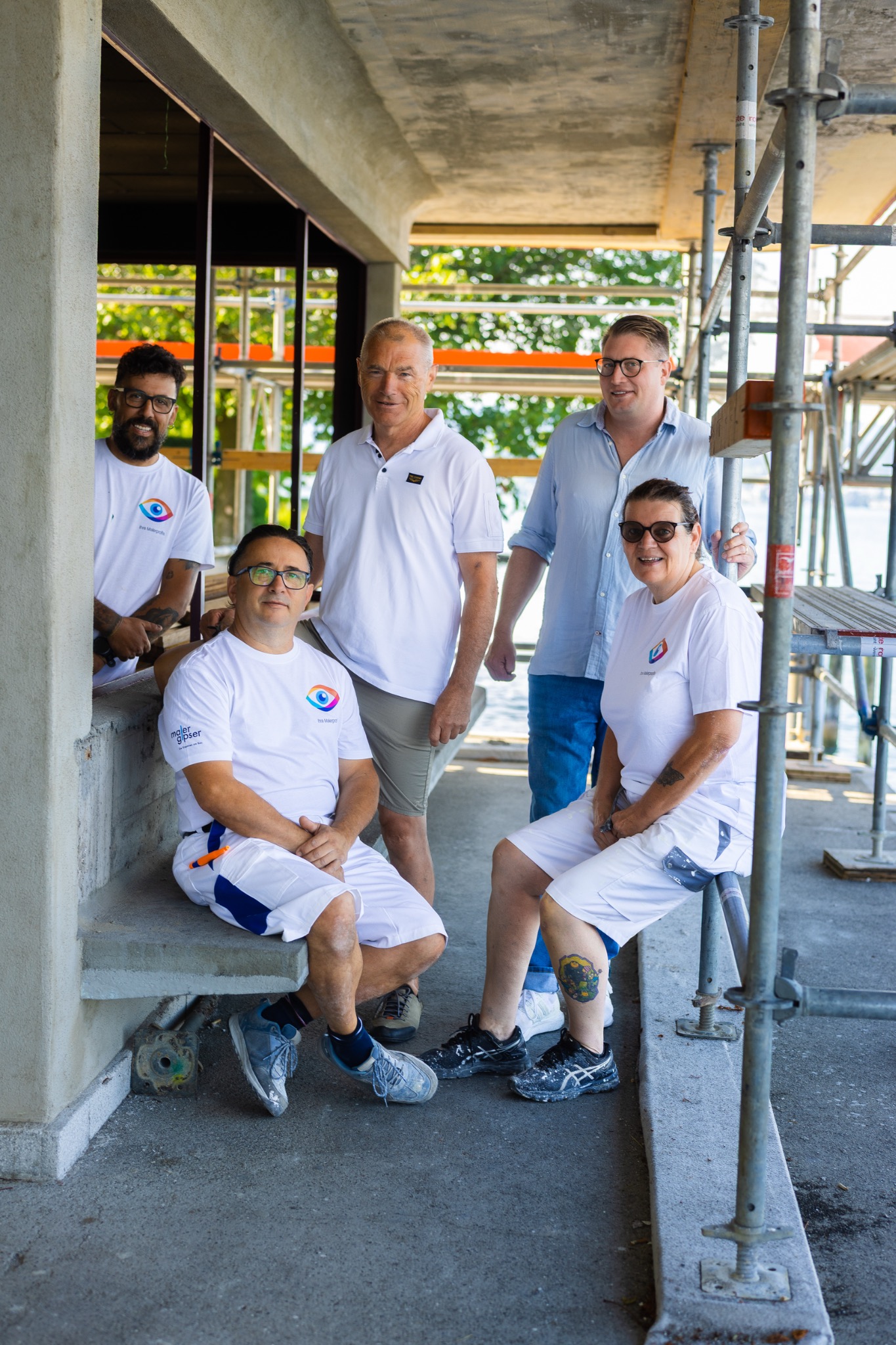 Team von Fundinger+Simeth AG auf einer Baustelle